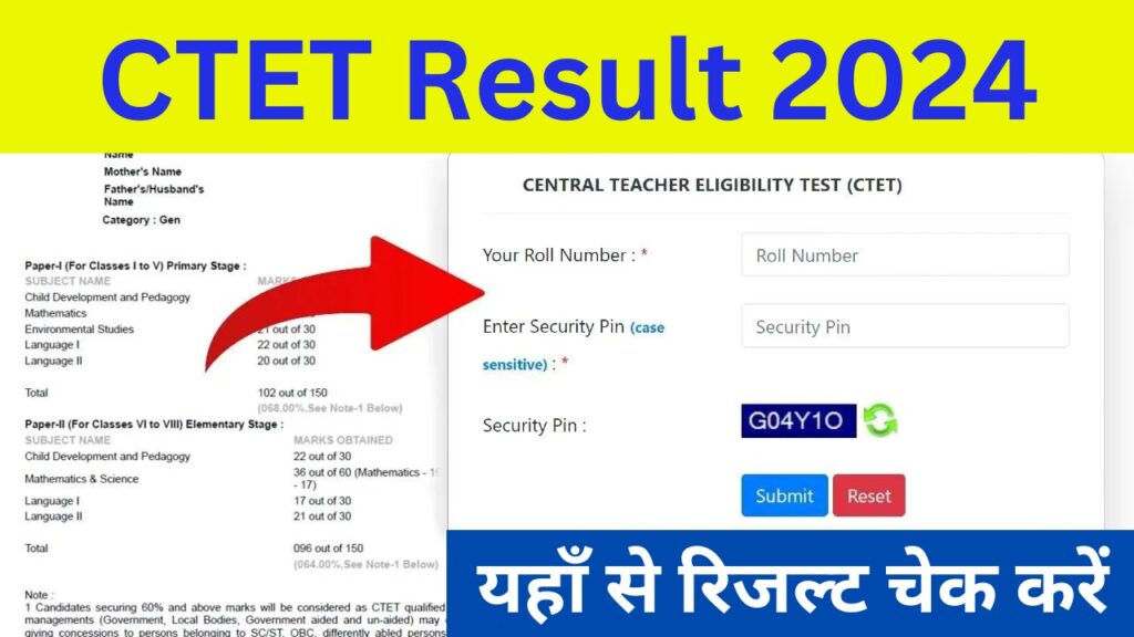 CTET RESULT 2024