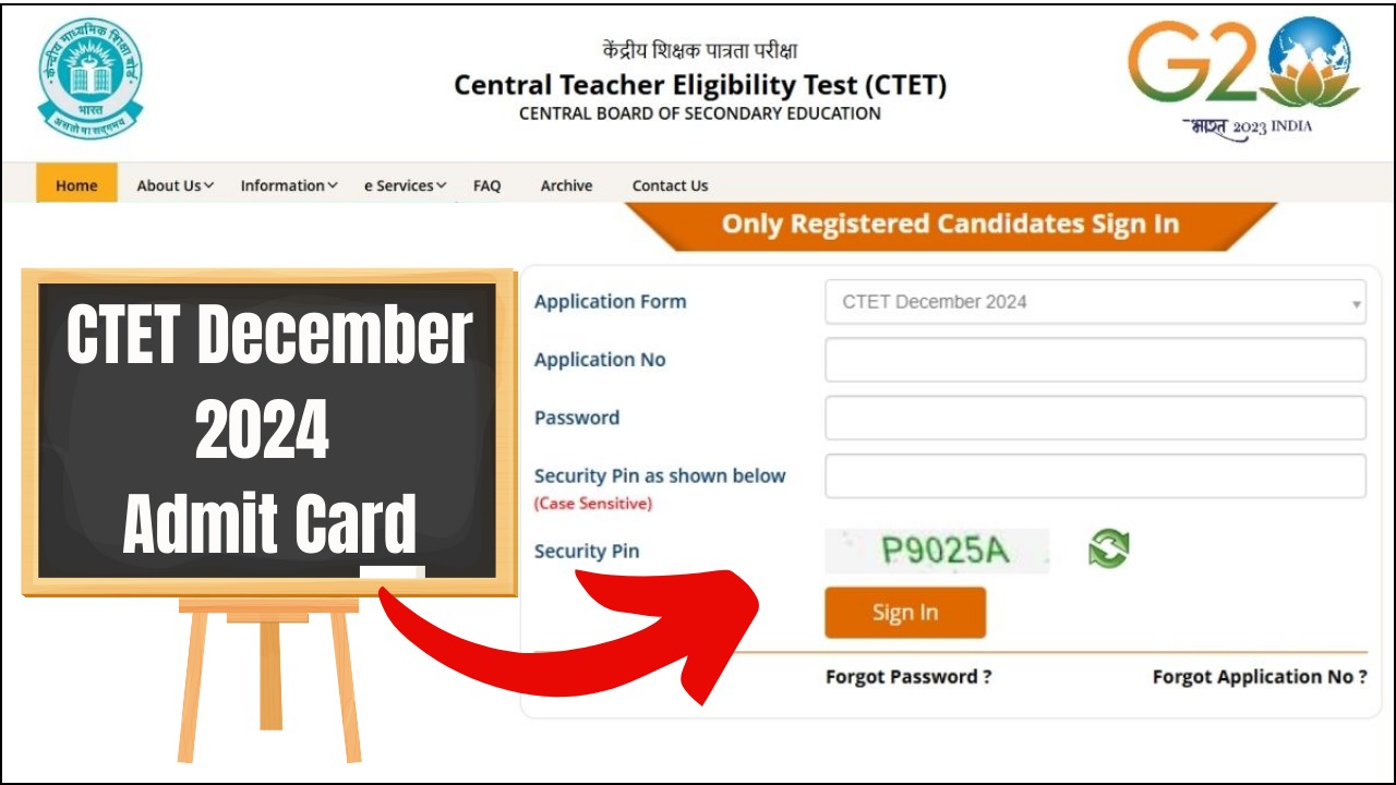 Ctet Admit Card 2024