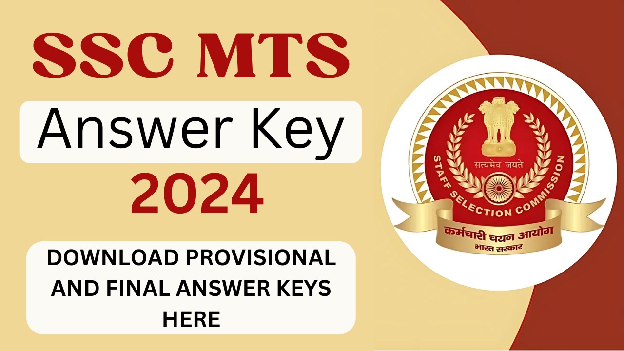 SSC MTS Answer Key 2024