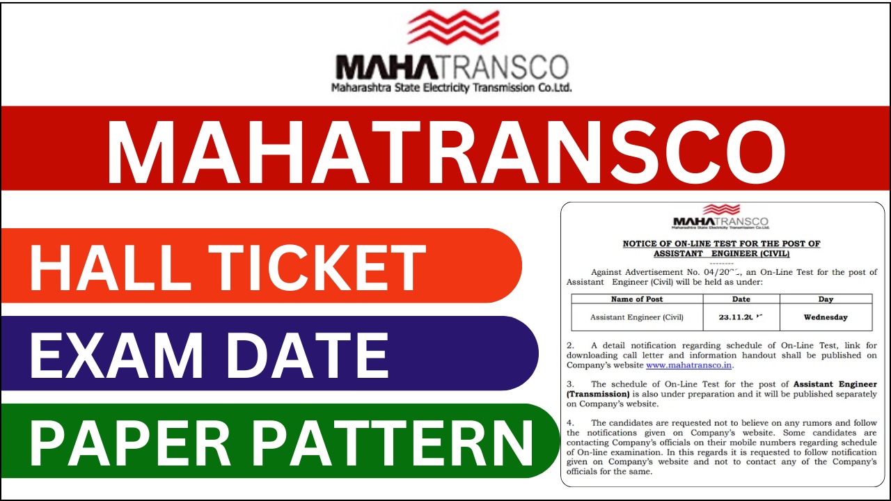 mahatransco Hall Ticket 2024